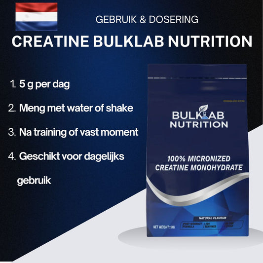 100% Creatine Monohydraat Micronized - BulkLab Nutrition
