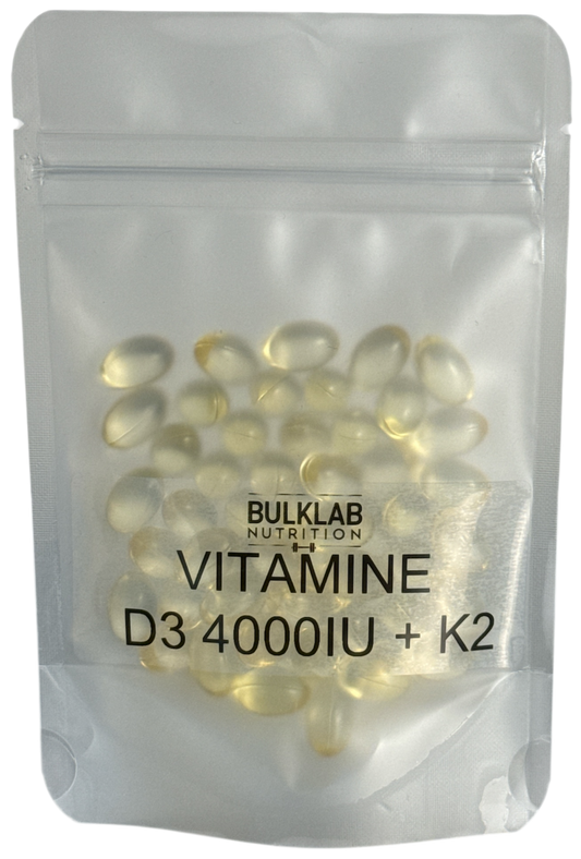 Vitamin D3 4000 IU + K2 100 mcg MK7 - Softgels – BulkLab Nutrition