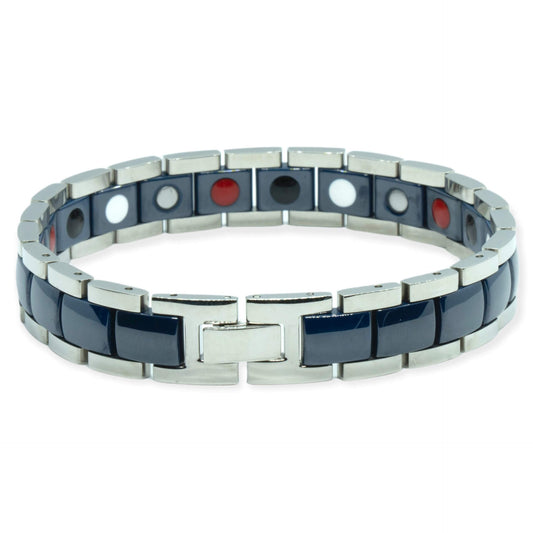 Anti-Migraine Magneetarmband – Magnetiva® Zeeblauw Keramisch