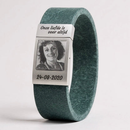 Tiger King fotoarmband – tijger leer met eigen foto