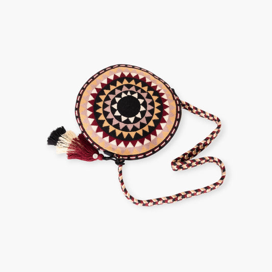 Geometric circle crossbody | Berry