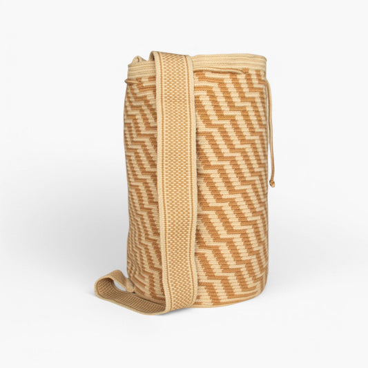 Zigzag backpack | Almond