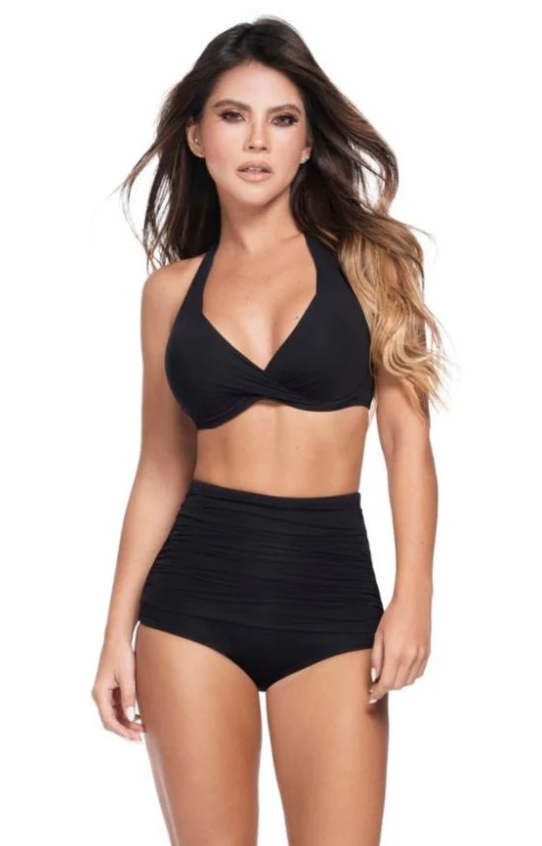 High Waist Corrigerend Bikinibroekje - Handgemaakt Luxe Zwemkleding