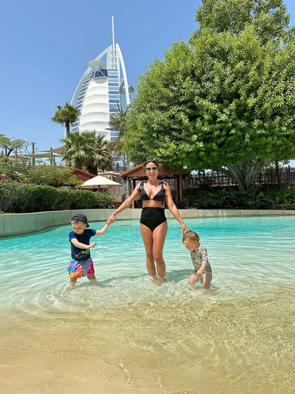 High Waist Corrigerend Bikinibroekje - Handgemaakt Luxe Zwemkleding