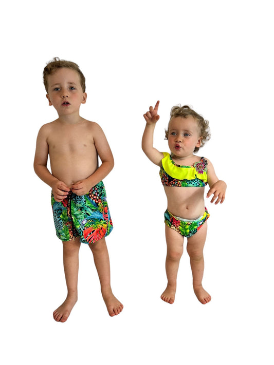 Tropical meisjes bikini