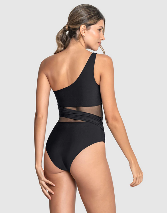 Dames badpak one shoulder
