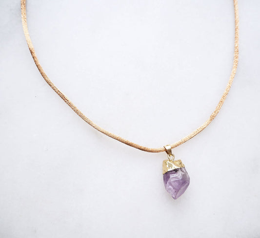Amethyst Necklace for Peace & Calm