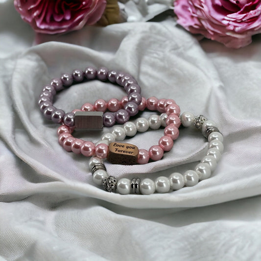 Zoetwater Parel armband | Mystic paars