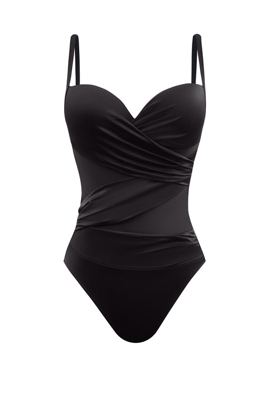 Push Up Badpak Dames Zwart - Corrigerend & Afslankend Badpak